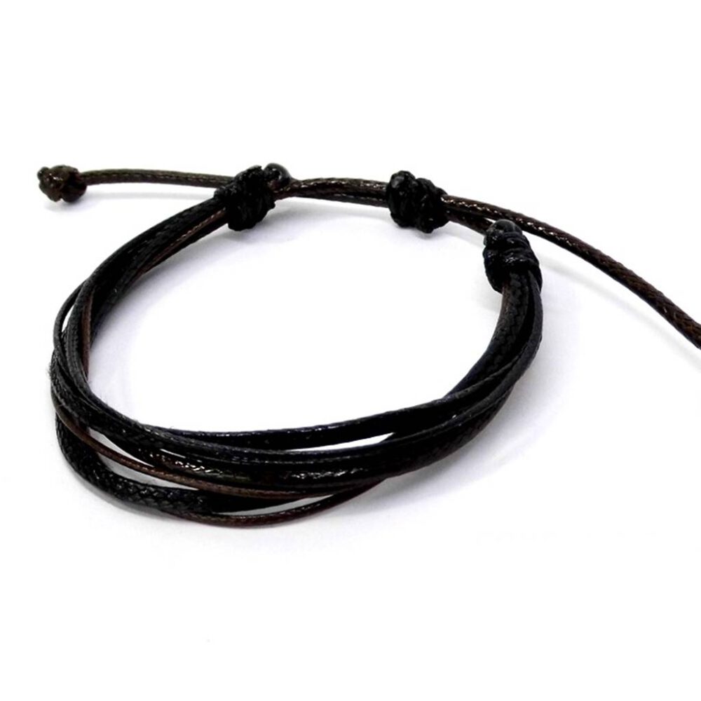 Surfer Armband schwarz-braun