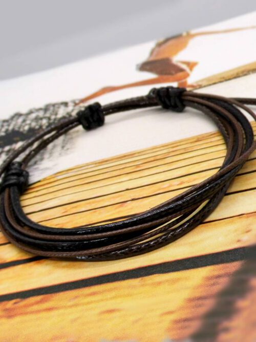 Surfer Armband schwarz-braun