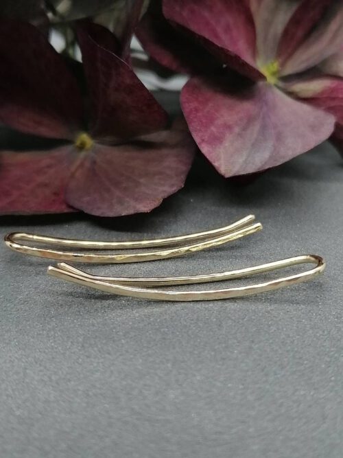 earclimber-goldfilled-mit-gehaemmerter-struktur Earclimber Golfilled gehämmert 3cm