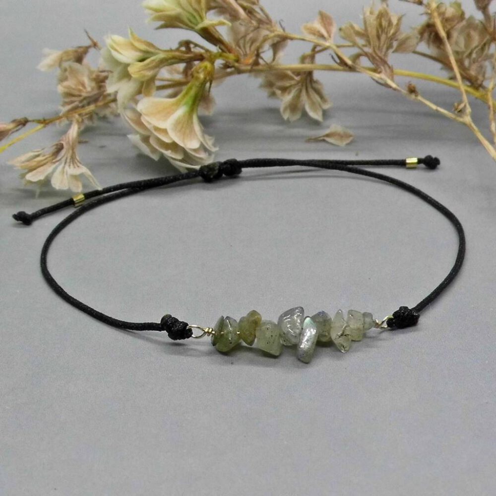 duennes-edelstein-labradorit-armband Armband Labradorit Splitter Goldfilled