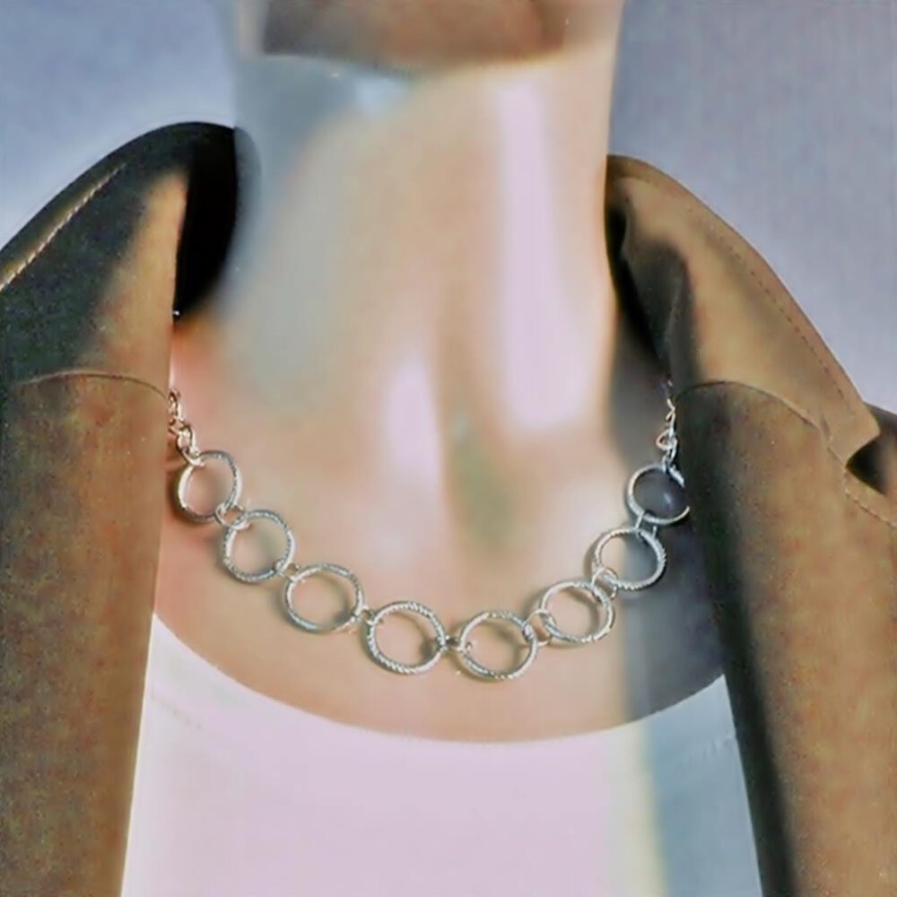 Statement Kette Silberringe