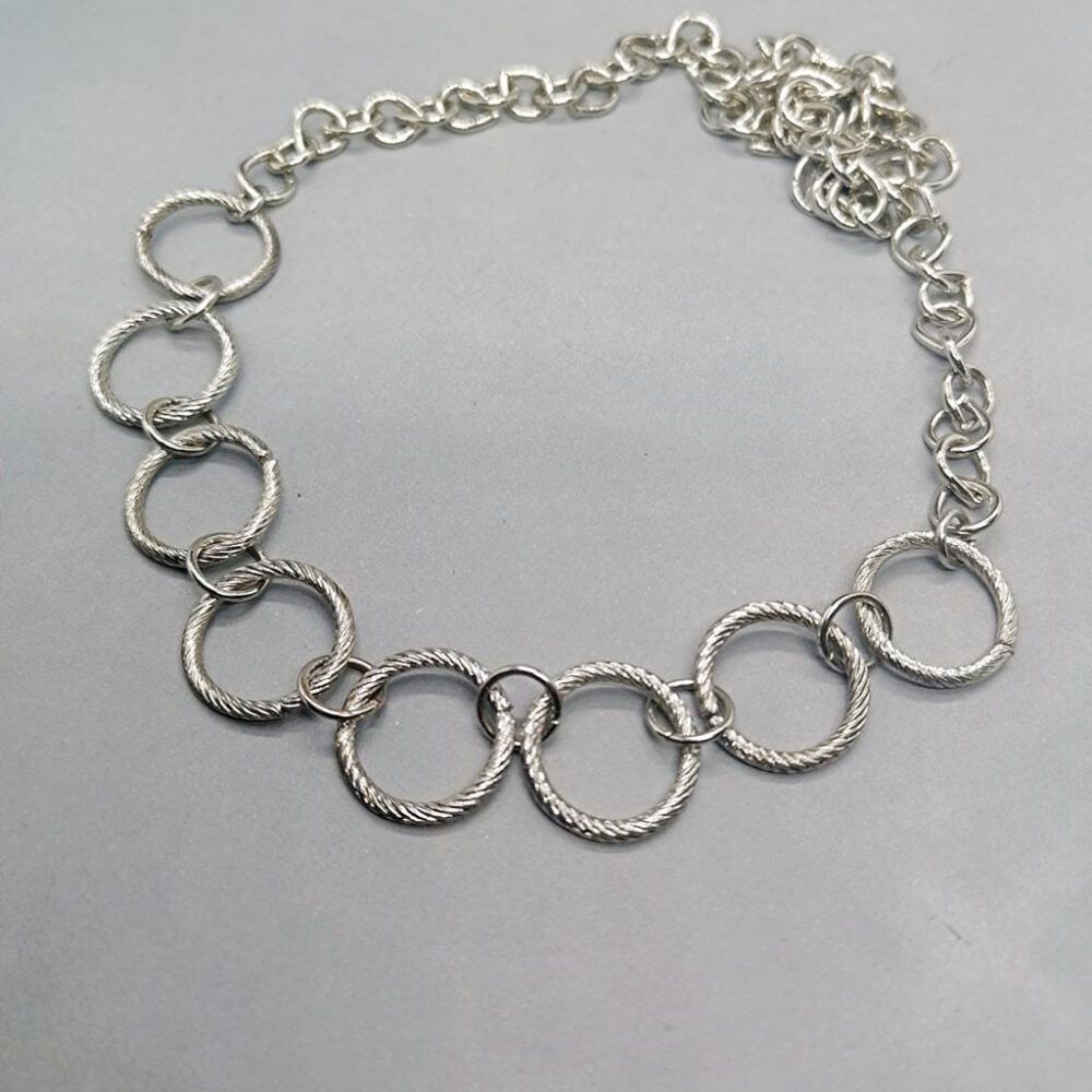 Statement Kette Silberringe