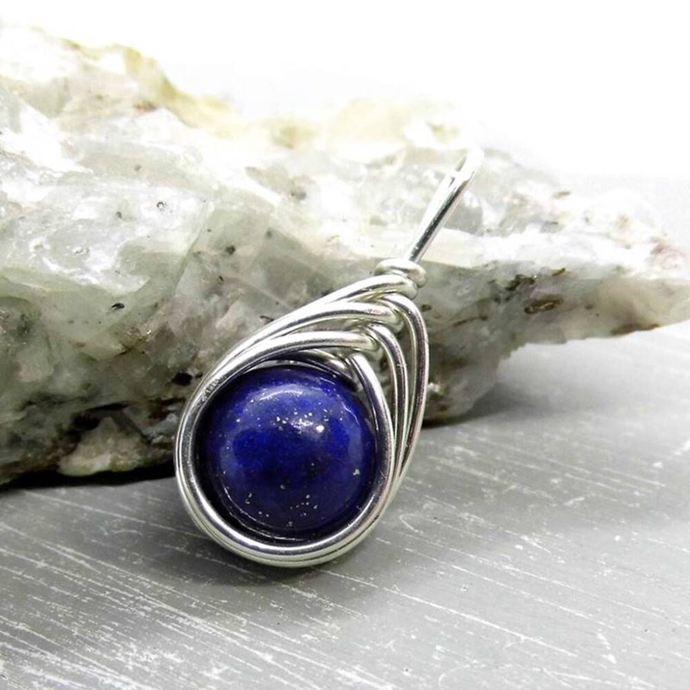 Kettenanhänger Lapislazuli 935 Silber