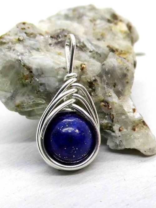 Kettenanhänger Lapislazuli 935 Silber