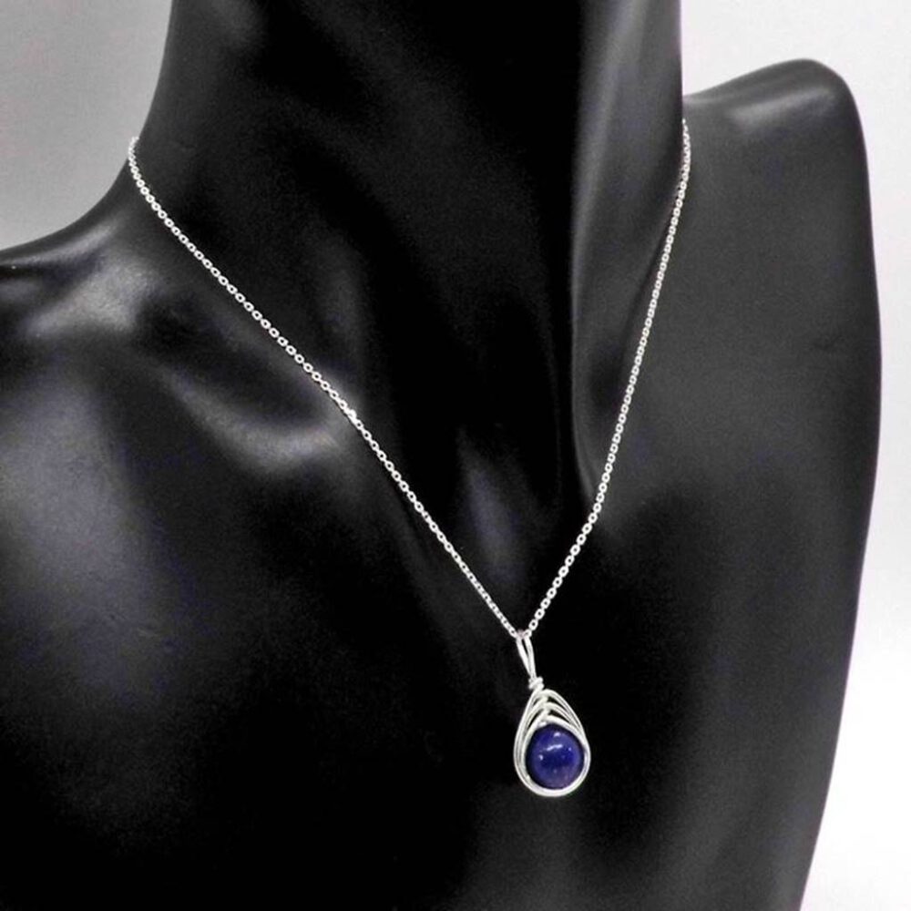 Kettenanhänger Lapislazuli 935 Silber