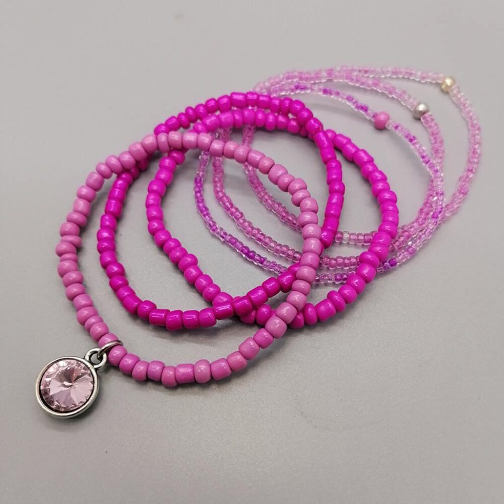 Armband Set rosa-pink