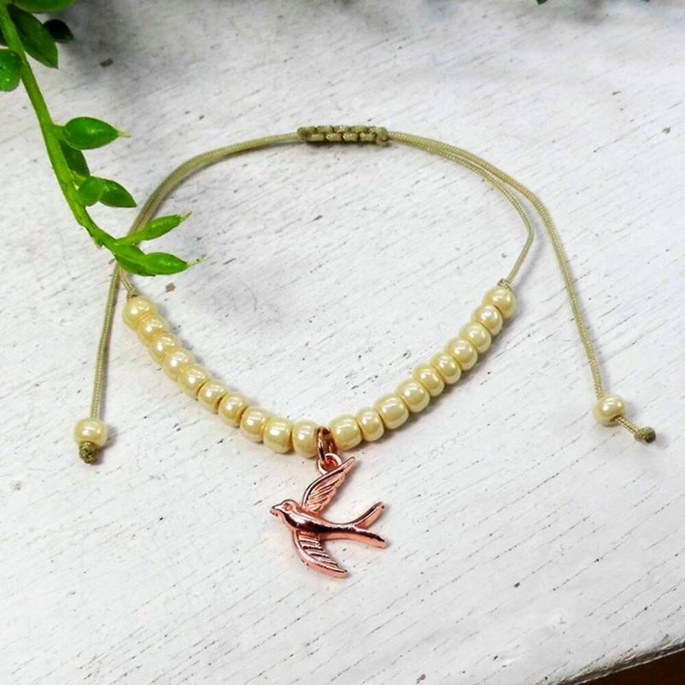 Armband Schwalbe rosegold