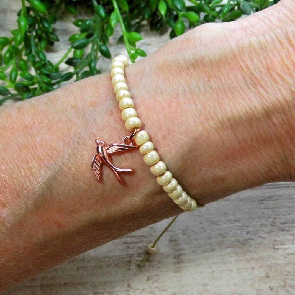 Armband Schwalbe rosegold