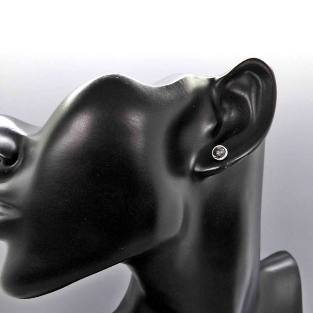 Ohrstecker Labradorit 935 Silber