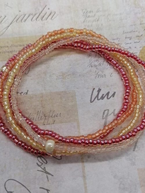 Armband Set rot-orange