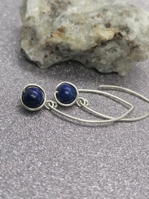 Ohrhänger Lapislazuli 935 Silber