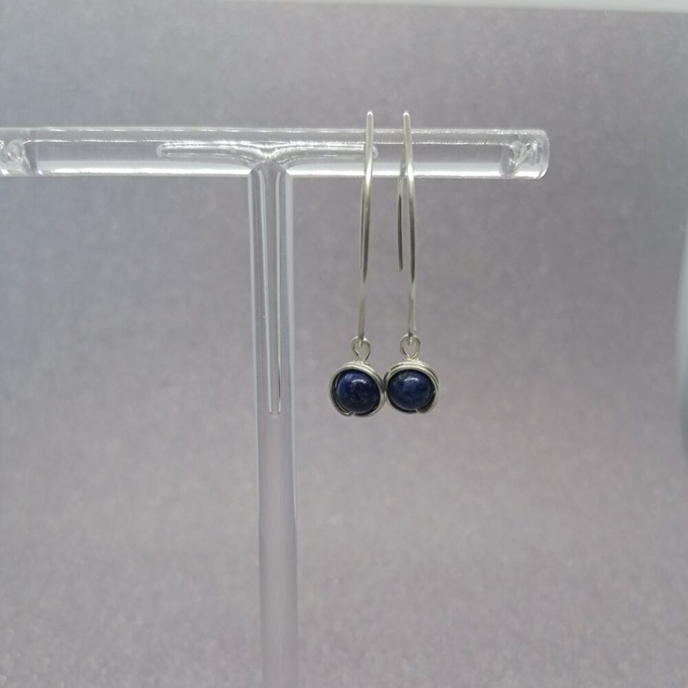 Ohrhänger Lapislazuli 935 Silber
