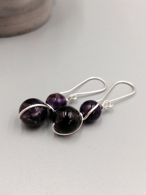 Ohrhänger Amethyst Duo 935 Silber