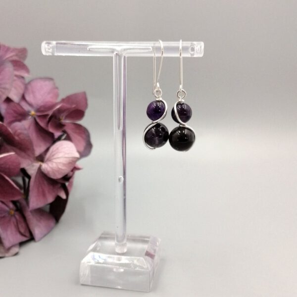 Ohrhänger Amethyst Duo 935 Silber