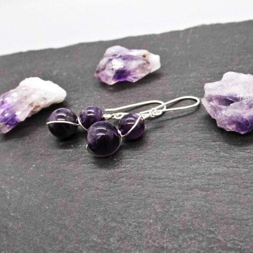 Ohrhänger Amethyst Duo 935 Silber