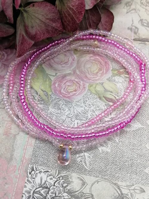 Armband Set rosa-pink elastisch