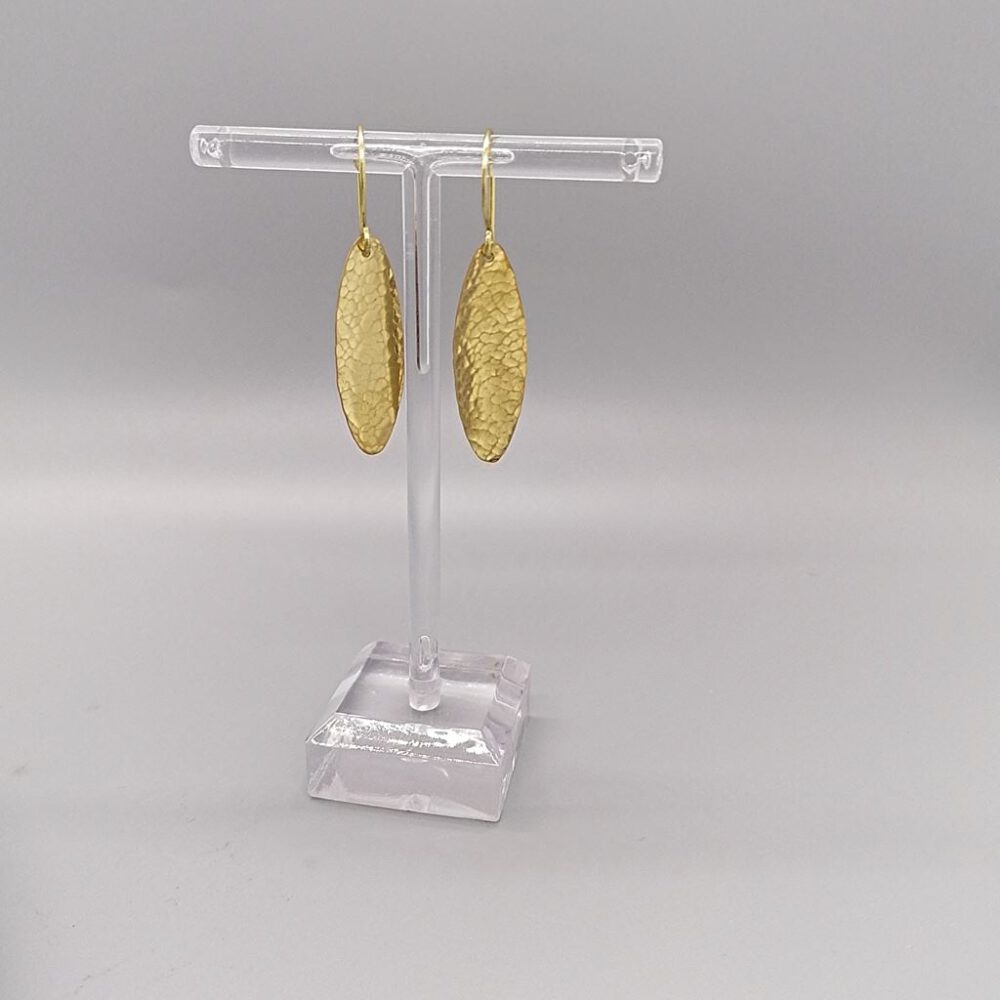 Ohrhänger Ellipse Messing
