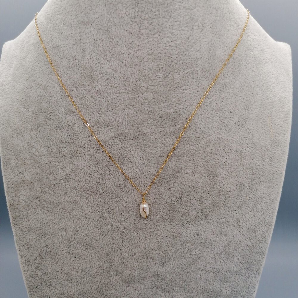 Kette Goldfilled mit Perlen Anhänger