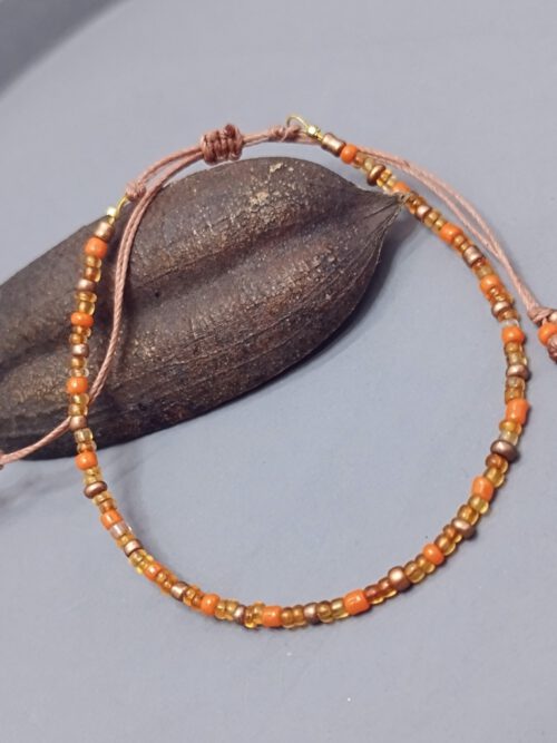 Armband orange-gold-kupfer