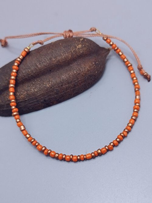 Armband orange-kupfer