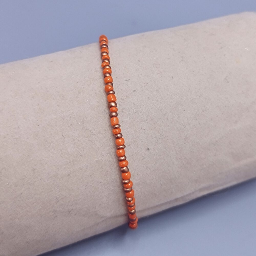 Armband orange-kupfer