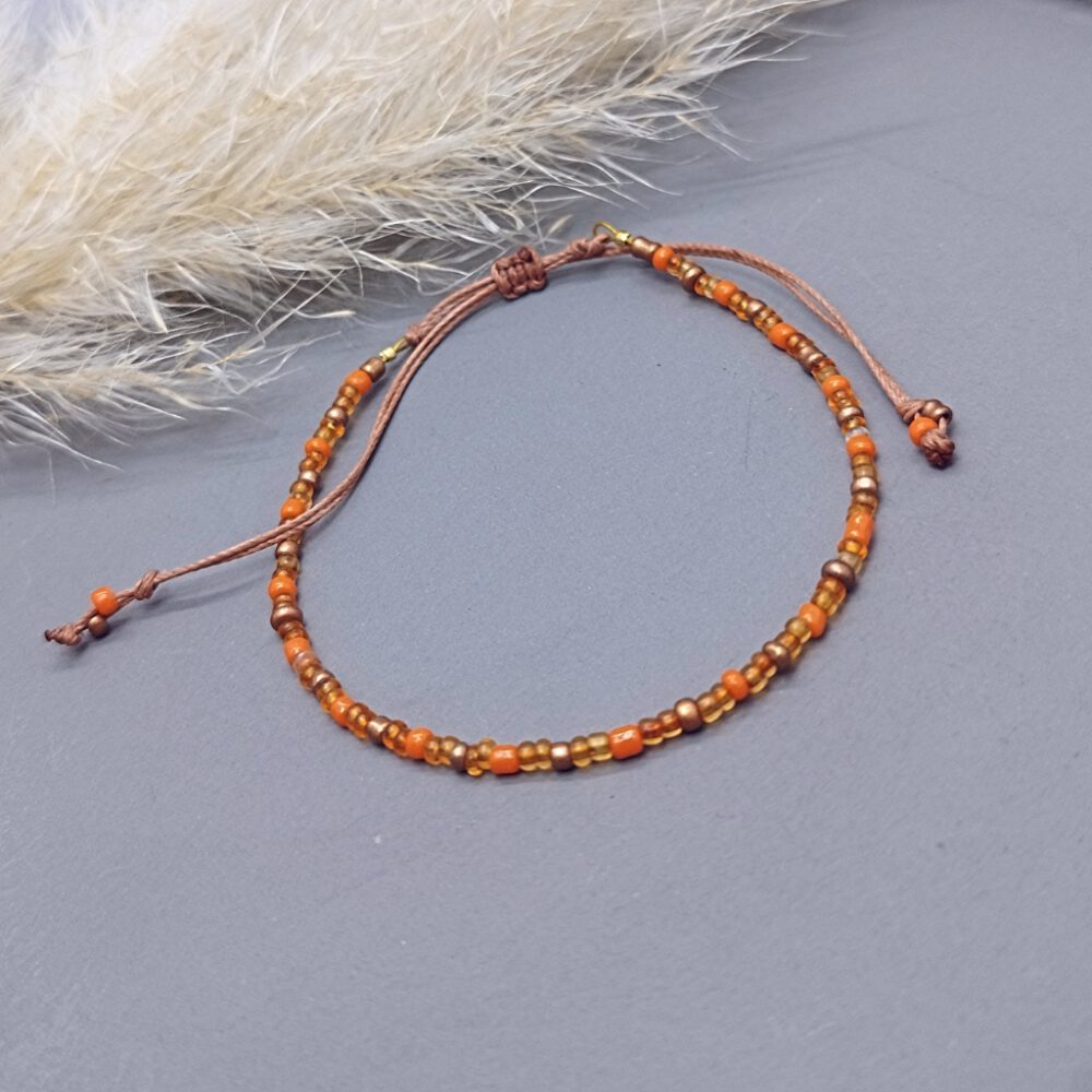 zartes-armband-leuchtende-farben Armband orange-gold-kupfer