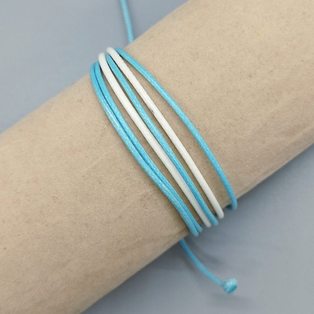 Surfer Armband türkis-weiß