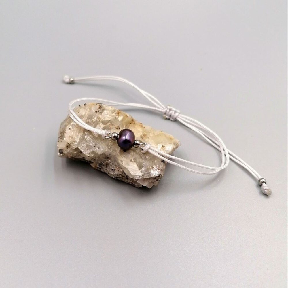 Armband lila Süsswasserperle