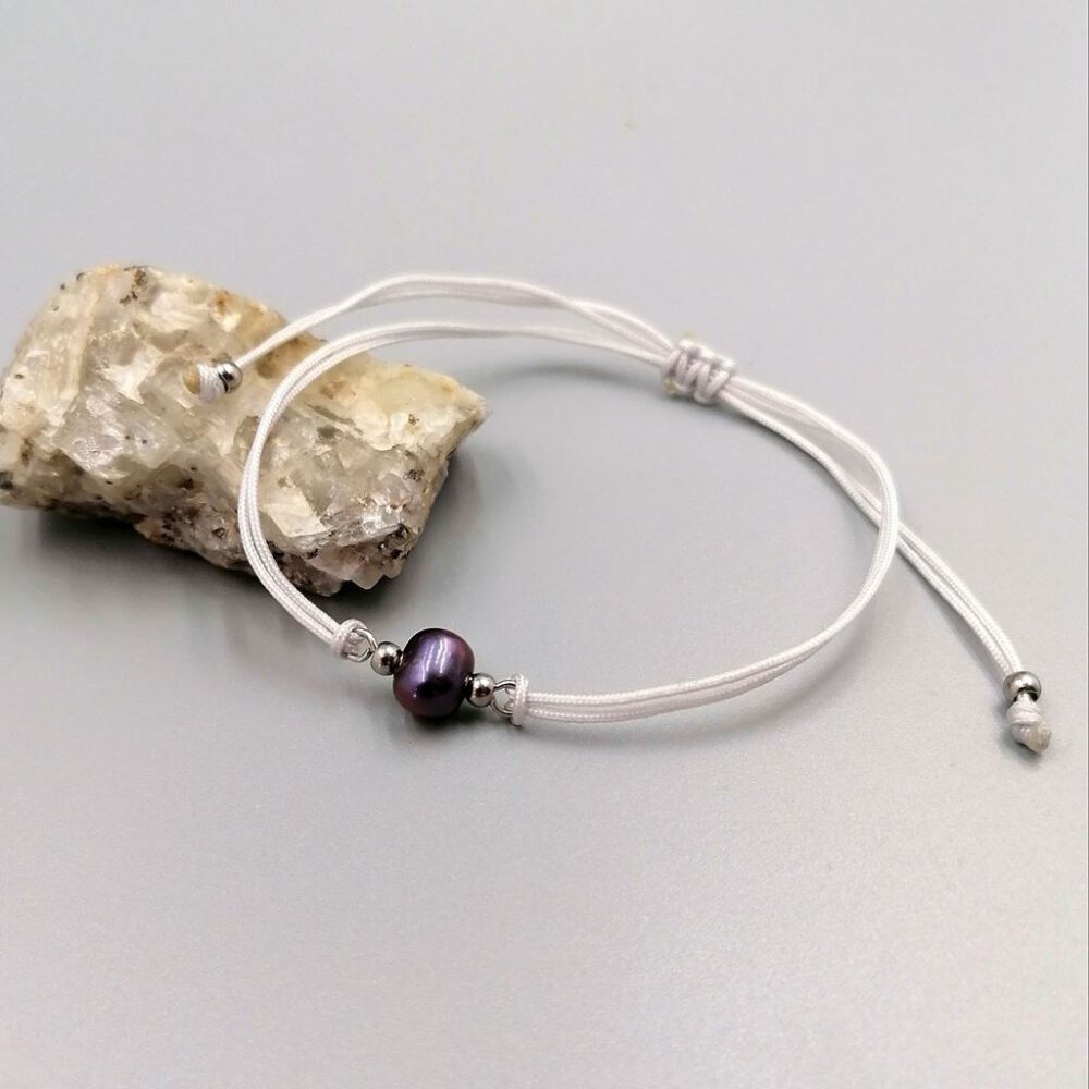 Armband lila Süsswasserperle