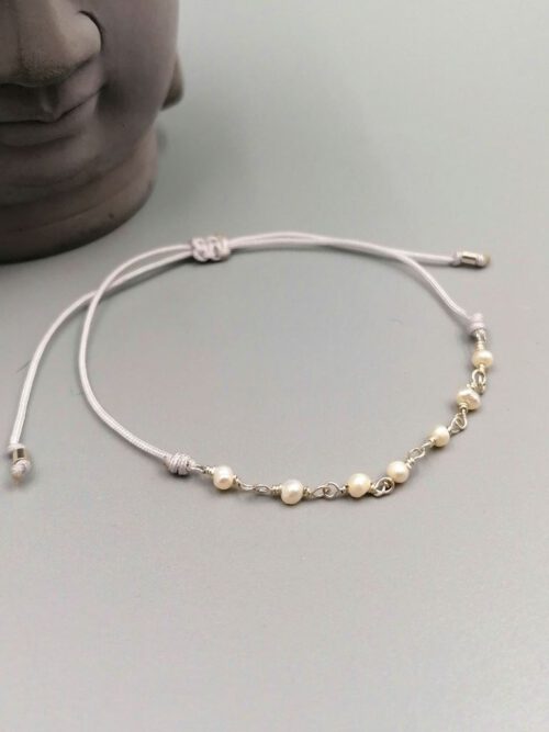 935 Silber Süsswasserperlen Armband
