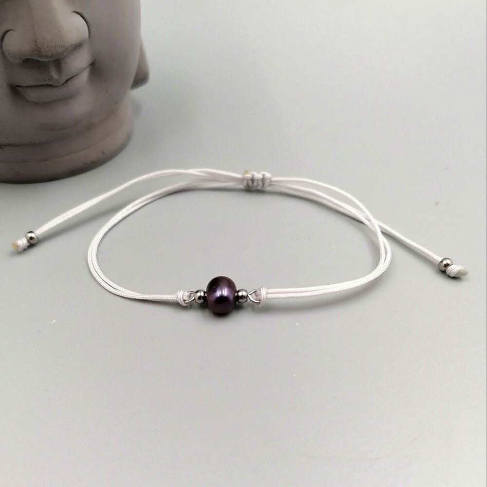 Armband lila Süsswasserperle
