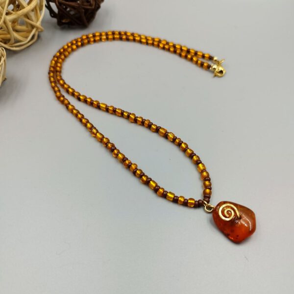 Kette mit Bernstein Anhänger