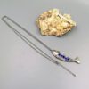 Kette Fisch-Anhänger Strass kobaltblau