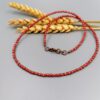 Kette aus Rocailles in Kupfer & Orange