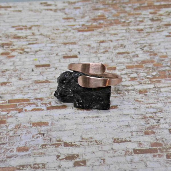 Kupferschmuck handmade eleganter Fingerring Offener Kupferring handgeschmiedet