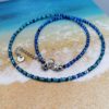 Kette Meeresrauschen blau, türkis, silber