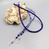 Brillenkette Blau-Weiß aus Rocailles
