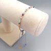 Buntes Boho Armband mit Herzanhänger