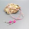 Brillenkette pastell mit pinken Blümchen