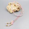 Brillenkette Pastell mit rosa Blümchen
