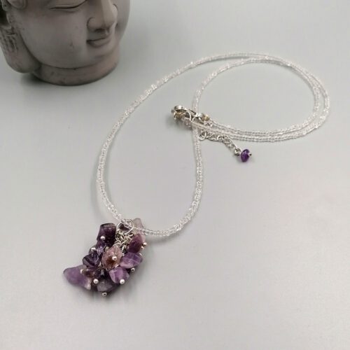 Kette mit Amethyst-Splitter Anhänger