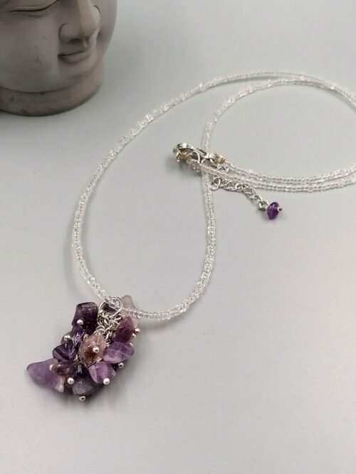 Kette mit Amethyst-Splitter Anhänger