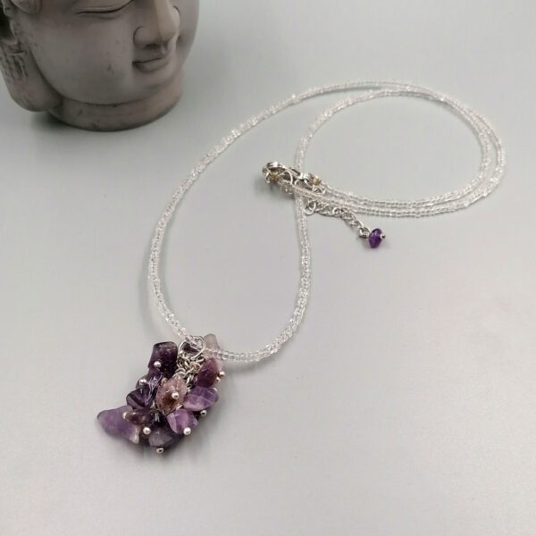 Kette mit Amethyst-Splitter Anhänger