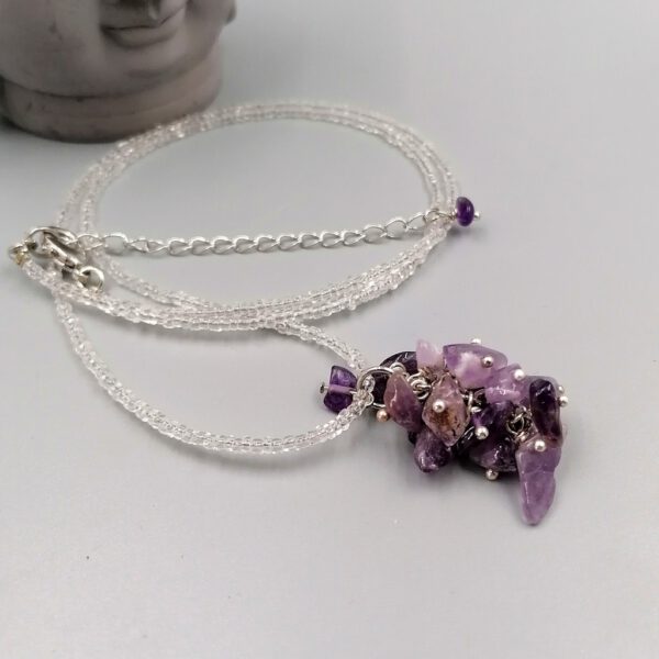 Kette mit Amethyst-Splitter Anhänger