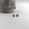 Silber Ohrstecker mit blauen Saphiren