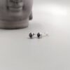 Silber Ohrstecker mit blauen Saphiren