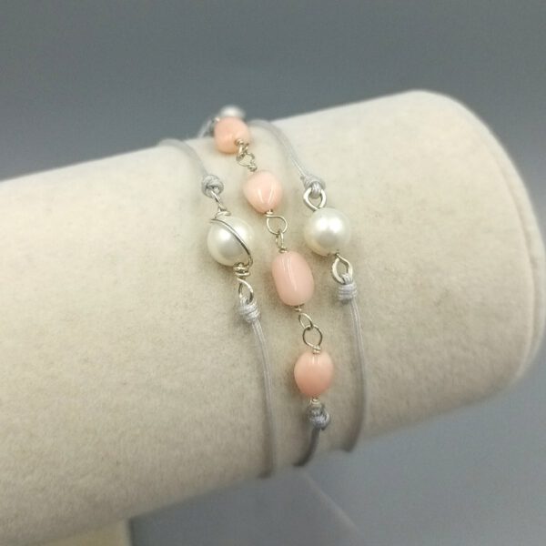 Armband mit Muschelkernperle & 935 Silber