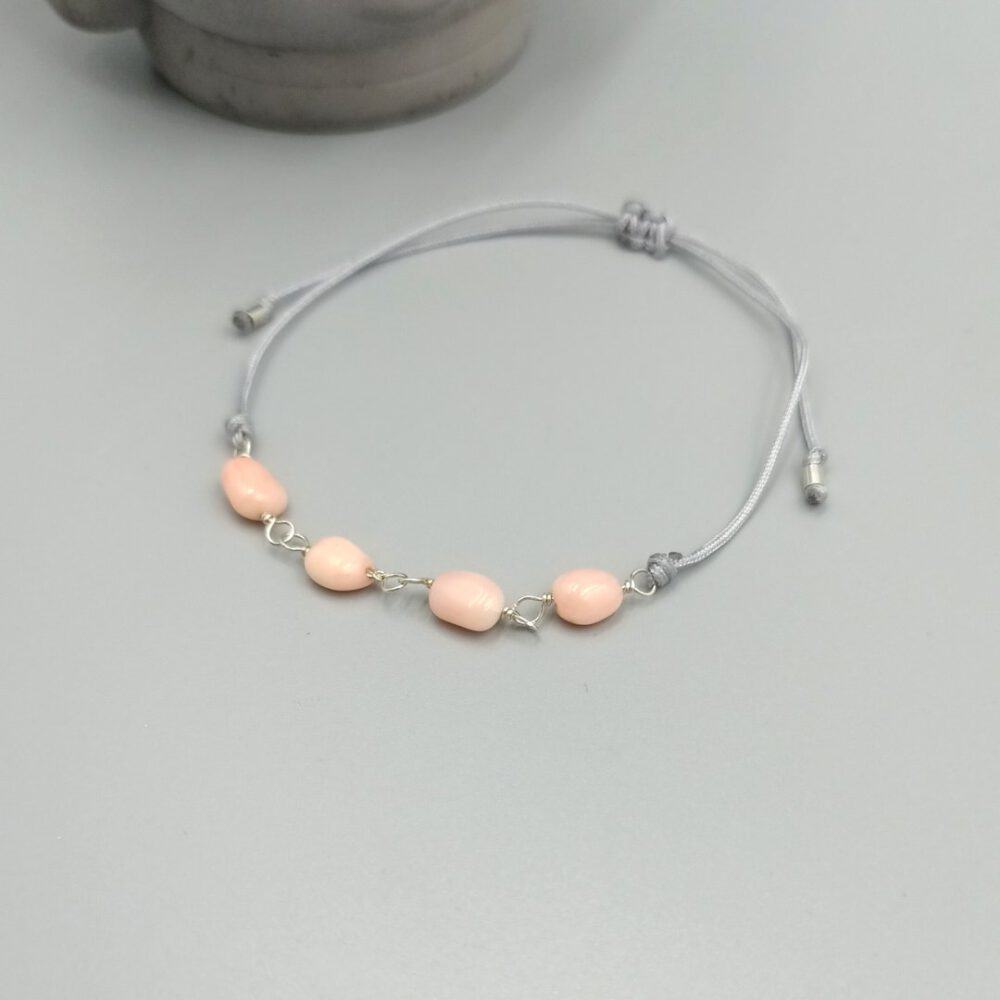 Armband mit Bambuskoralle & Silber