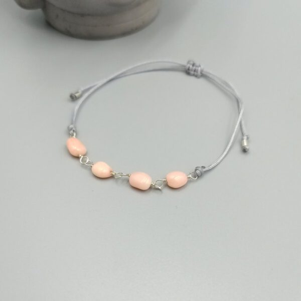 Armband mit Bambuskoralle & Silber
