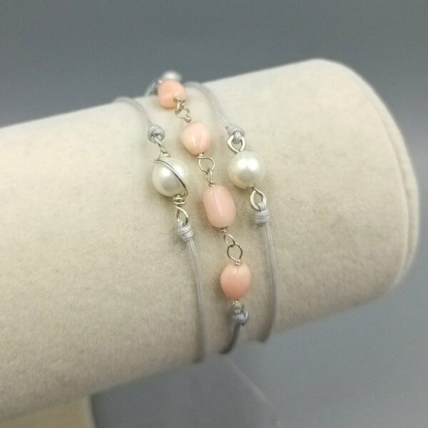 Armband mit Bambuskoralle & Silber